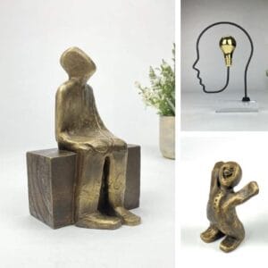 Unik bronzeskulptur af Palle Mernild